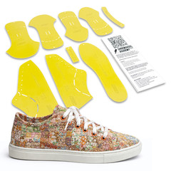 Quilted Sneaker Pattern Plastic with Instructions / Women’s Sizes