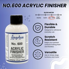 Angelus No. 600 Acrylic Leather Finisher – Flexible Clear Coat for Leather