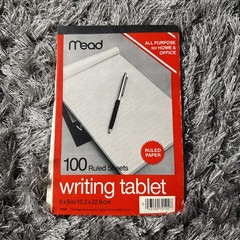 Mead Ruled Wtiting Tablet, 100 Ct