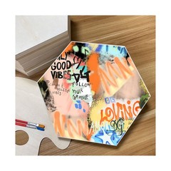 Unfinished Wooden Panels for Painting, Blank Wood Hexagon Framed Boards for C…