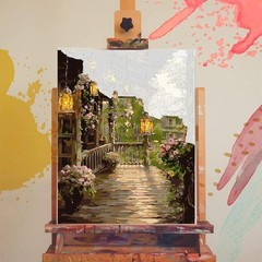 Paint by Numbers Kit DIY Canvas Painting Set for Adults Kids Home Decor Gift DIY