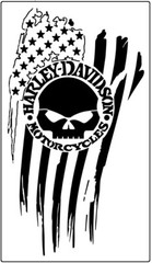 Harley Davidson tank fender Flag Logo Stencil Template Airbrush Paint # 559