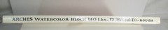 VTG Perrigot-Masvre Movlin A Papier Arches Watercolor Block 12×16 140# 25 sheets