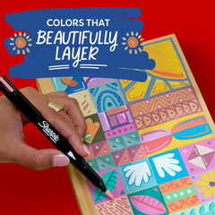 Sharpie Creative Markers Variety Pack, Water-Based Acrylic Paint Markers, Fine T