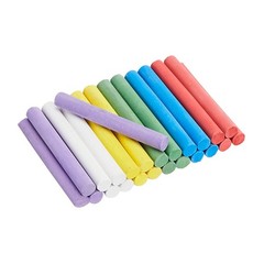 Amazon Basics Dustless Colored Chalk with 1 Count (Pack of 24), assorted