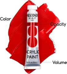 MEEDEN Beginners Acrylic Paint Set: 12 Colors 12ml/0.41 fl oz Heavy Body Art Cra