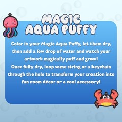 Magic Aqua Puffy, 3D Art Craft Kits Paint by Number Crafts Kits for Kids, Mes…
