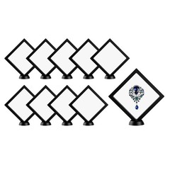 Restaurantware Floating Display Case 10 Count 5.51 x 5.51 x 0.79 Inches Plast…