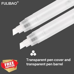 FULIBAO 5 Pack Empty Paint Markers 3-11mm Chisel Tips