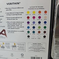 Prismacolor Premier Verithin 24 Colored Pencils & 24 Watercolor Pencils