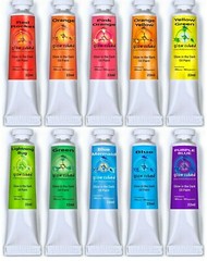 Glow in The Dark Artist Professional Oil Paints, Glow Cubed Box Set (10x22ml)