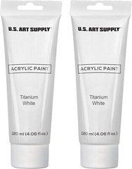 Extra-Large Non-Toxic Titanium White Acrylic Paint Tubes – Perfect for Artists