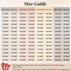 8×12 DIY Canvas Stretcher Bars, 1.25″ Gallery Depth White Pine Wood Frame Kit…