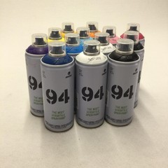 Montana MTN 94 Spray Paint 400ml Cans Lot Of 13 Multicolor Graffiti Art DIY