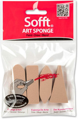 Sofft Artist Tools by GOLDEN, Mixed Sponge Bars, Pack of 4, Professional Artist
