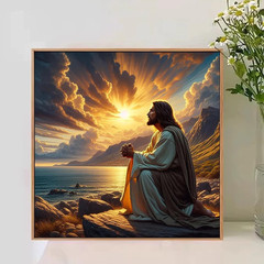 Paint by Numbers Kit for Adults, Jesus Paint by Numbers Kit for Adults Beginners