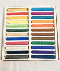 AMACO SCHOOL PASTELS 24 BRILLIANT COLORS MEDIUM SOFT AMERICAN ART CLAY COMPANY