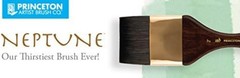 Neptune Size 14 Round Watercolor Brush – Synthetic Soft Bristles for Detail