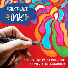Creative Markers, Water-Based Acrylic, Brush Tip, Assorted Colors, 5 Count – …