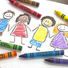 Cra-Z-Art Crayon Bulk Class Pack 800Ct 16 Assorted Colors Back To School Supply