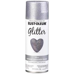 Rust-Oleum 267734 Specialty Glitter Intense Shimmer Silver Spray Paint 10.25 oz.