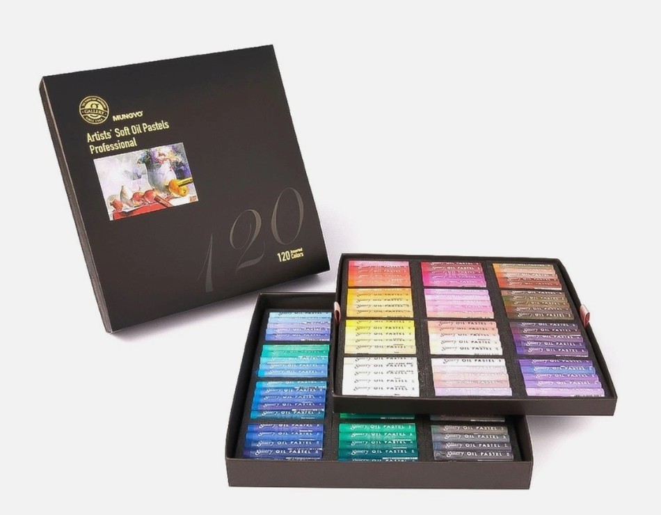 MUNGYO Artist Soft Oil Pastel Set 120 Colors MOPV-120P Gallery Grade Korea