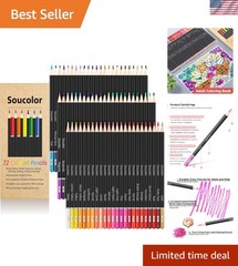 Multicolor Drawing Pencils Set – 72 Pigmented Colors for Creative Bliss