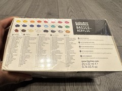 Liquitex Basics Acrylic Paint Set, 24-Count Multicolor 22 mL Tubes