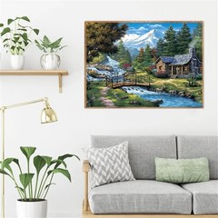 Large Field Adult Paint by Number Canvas Kit for Home Wall Art Decor Gifts