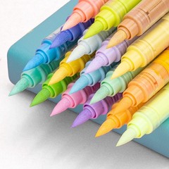 kander Guangna Acrylic Paint Markers 12 Colors, Skin Tone Series Set with Sof…
