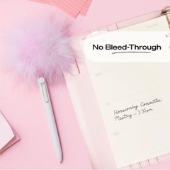 uniball The Elle Pen Set, Zento Gel Pens with Pink 4 Count (Pack of 1) Black