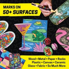Paint Markers, 5M Medium Acrylic Markers with Reversible Tips, Artist Recomme…