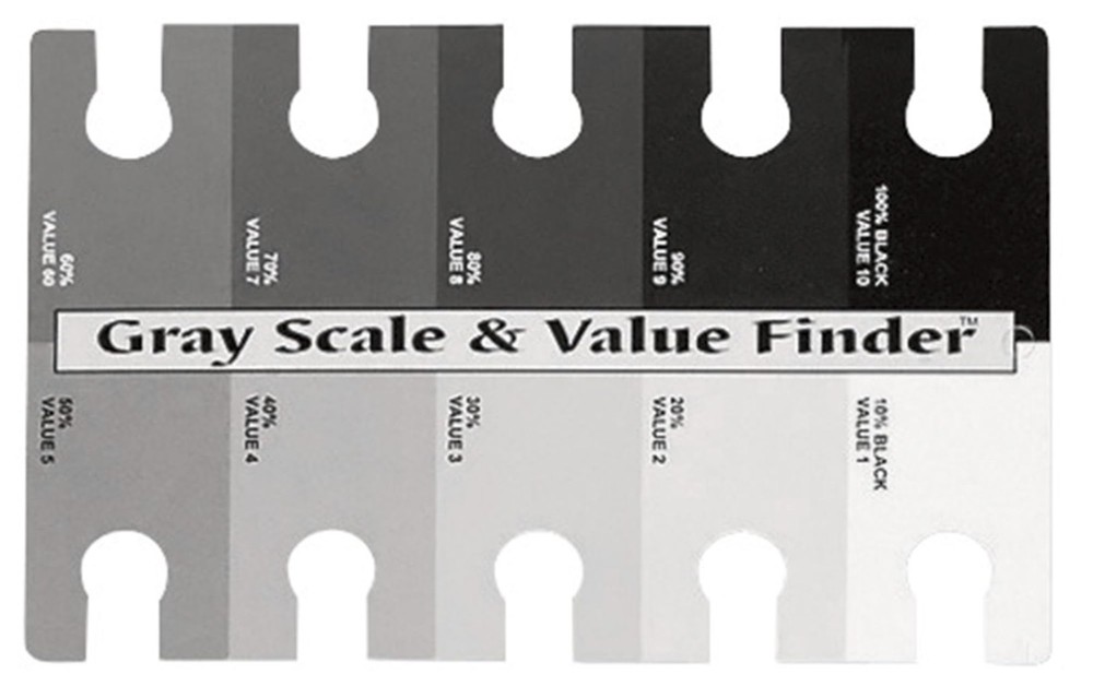 Color Wheel The Company Gray Scale & Value 1 Count (Pack of 1), Black/White