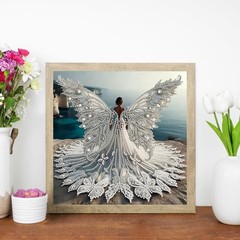5D Gown Lady Diamond Art Painting Kit for Adults & Beginners, DIY Special Shaped