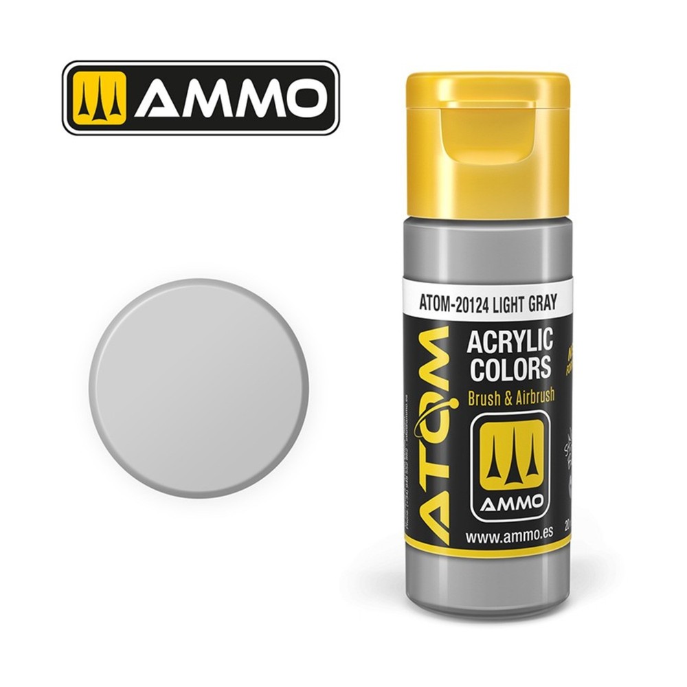 AMMO ATOM Acrylic Paint Light Gray New