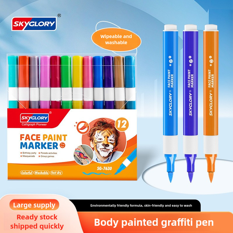 12pcs face painting pens Unlock creative parent – child moments