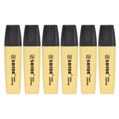 Light Yellow Highlighter, 6pcs Highlighters Markers Pens for Bible, Large Thick