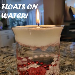 Pearl Candle 18 oz. Long-Lasting Fragrance (up to 120 Hours) 3″W x 8″H, White