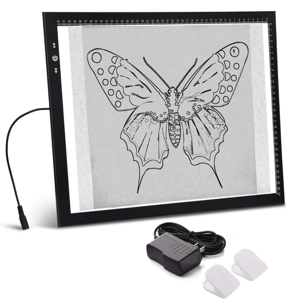 HSK A3 Artist tracing Light Box Copy Table, 12V1A Adapter Power Dimmerable 6000