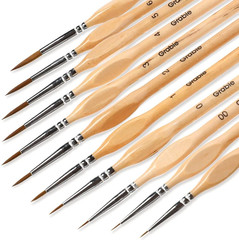 Paint Brush Set, 11 Pcs Miniature Brushes for Fine Detailing & Art Painting – Ac