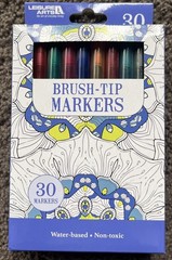 ART 101 ILLY MARKERS 24 PK AND 30 BRUSH TIP MARKERS.