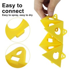 24 piece Pyramid Stand Painting Premium Plastic Paint Triangle Locking System