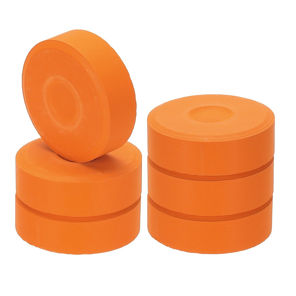6 Pcs Washable Tempera, 2.3″x0.7″ Large Tempera Paint Cakes, Orange