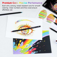 24-Pack Rainbow Color Pencils for Kids & Adults – Multi-Color Drawing Set