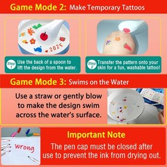 Kiddies Create Magical Floating Medium, 12 pens, 2 spoons, towel, Gift box