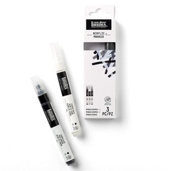 Liquitex Professional Paint Marker Set, 3 Piece, Monochromes Kitchen