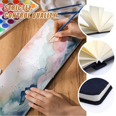 Watercolor Sketchbook Journal 300 GSM 140 LB Cold Press 8.25×5.5 In 6 PCS