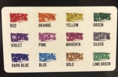 Zeyar Glitter Paint Market ~ Water Based Extra Fine Point ~ 12 Colors