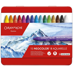 Caran d’Ache Classic Neocolor II 15 Count (Pack of 1), Multi-colour