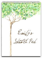 A4 PERSONALISED SKETCH BOOK /PERSONALISED DRAWING PAD/A4 NOTEBOOK/ NOTE PAD A4
